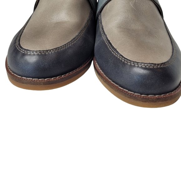 Taos Shoes Women 8 Royal Loafer Mule Steel Taupe Leather Slip On - Picture 4 of 7